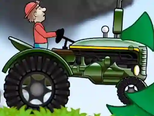 Игра Tractor Driving Hill Climb 2D онлајн
