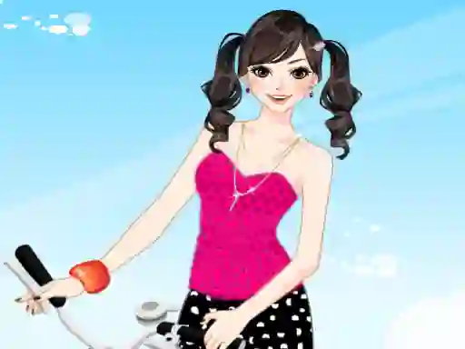 Игра Bicycle Girl Dressup онлајн