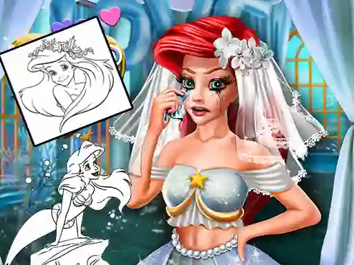 Игра Coloring Book for Ariel Mermaid онлајн