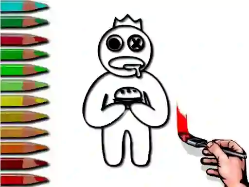 Игра Rainbow Friends Coloring Book онлајн