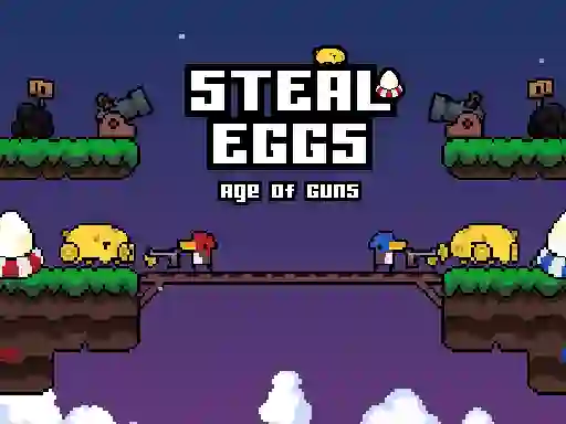Игра Steal Eggs Age of Guns онлајн