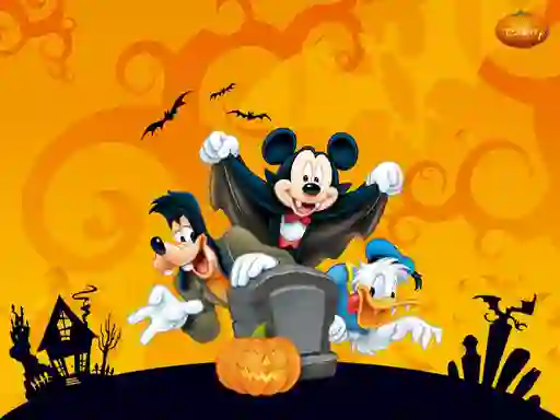 Игра Disney Halloween Jigsaw Puzzle онлајн