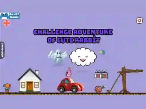 Игра Challenge adventure of cute rabbit онлајн