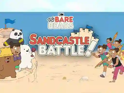 Игра Sandcastle Battle! We Bare Bears онлајн