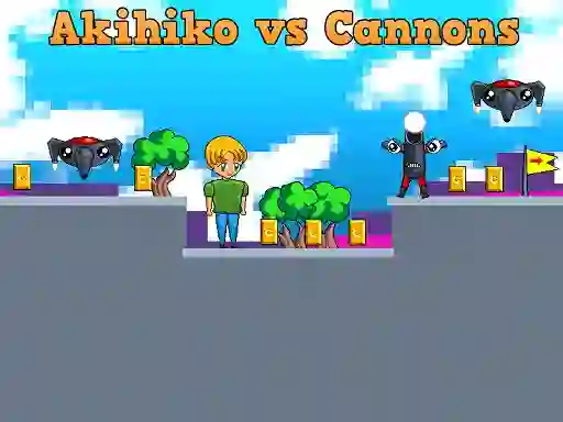 Игра Akihiko vs Cannons онлајн