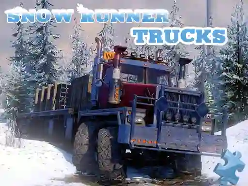 Игра Snow Runner Trucks Jigsaw онлајн