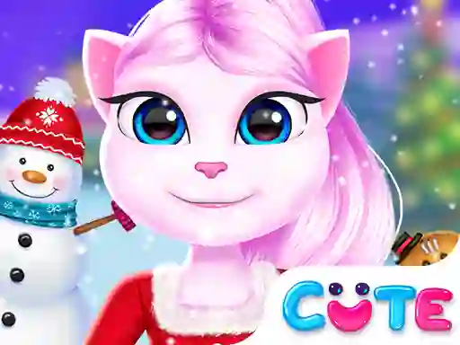 Игра Angela Christmas Decor Game онлајн