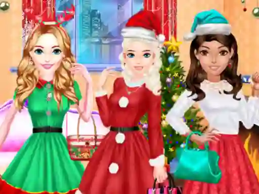 Игра Fashion Girls Christmas Party онлајн