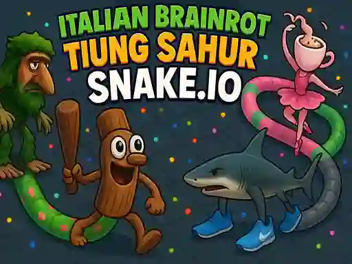 Игра Italian Brainrot Tung Sahur Snake.io онлајн