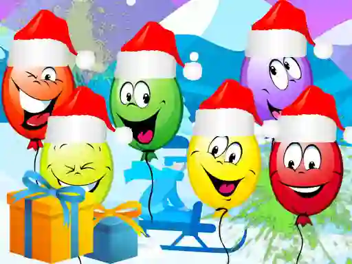 Игра Christmas Balloons Bursting онлајн