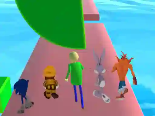 Игра Fun Race 3D baldi's basics онлајн