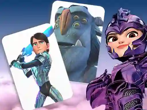 Игра Trollhunters Rise of The Titans Memory Card Match онлајн