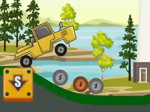 Игра Hill Climb Tractor 2D онлајн