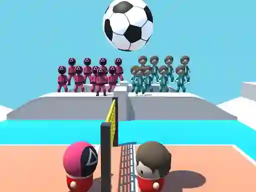 Игра Volley Squid Gamer онлајн
