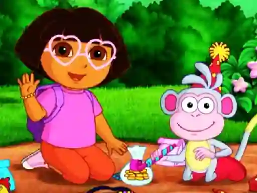 Игра Dora Kids Puzzles онлајн
