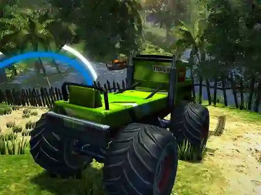 Игра Realistic Monster Truck Offroad Simulator онлајн