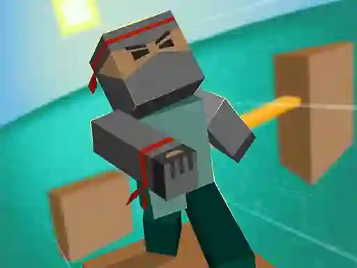 Игра Blocky Parkour Ninja онлајн