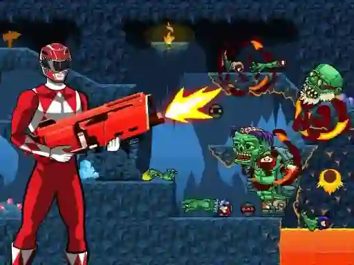 Игра Power Rangers shoot Zombie онлајн