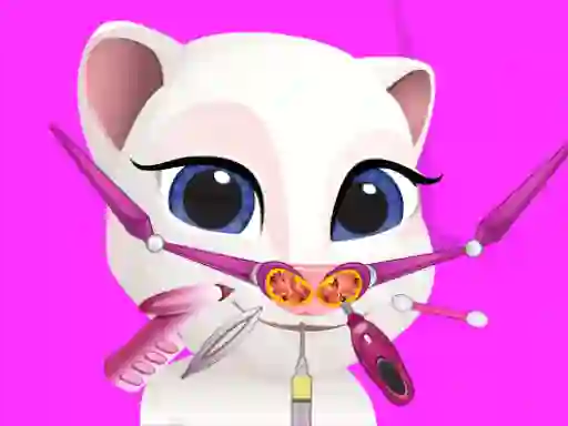 Игра Little Angela Nose Doctor онлајн