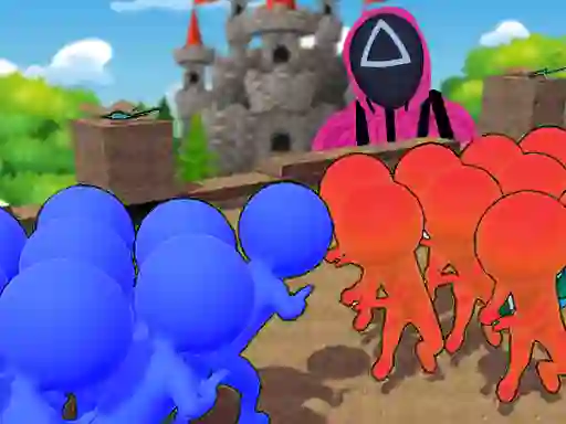 Игра Squid Game Crowd Pusher онлајн