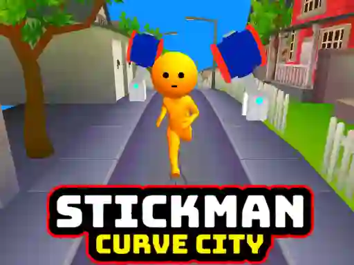 Игра Stickman Curve City онлајн