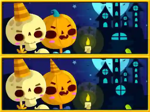 Игра Find Differences Halloween онлајн