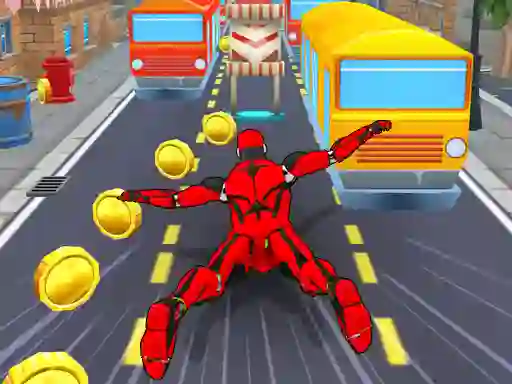 Игра Subway Run Superhero Robot онлајн