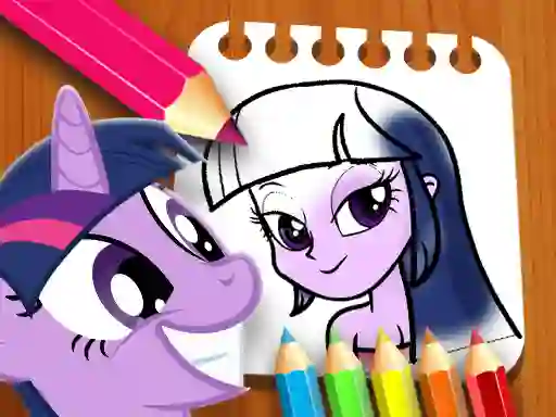 Игра Equestria Girls Coloring Book онлајн