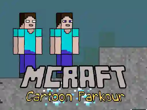 Игра Mcraft Cartoon Parkour онлајн