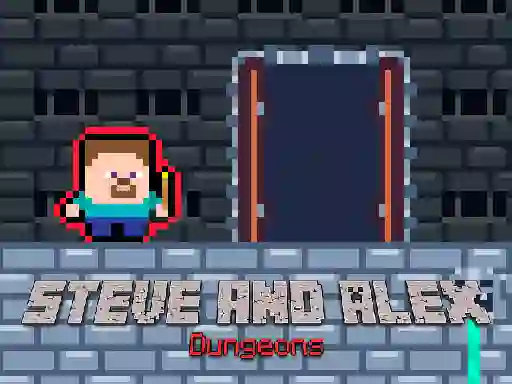 Игра Steve and Alex Dungeons онлајн