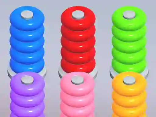Игра Color Ring Sort онлајн