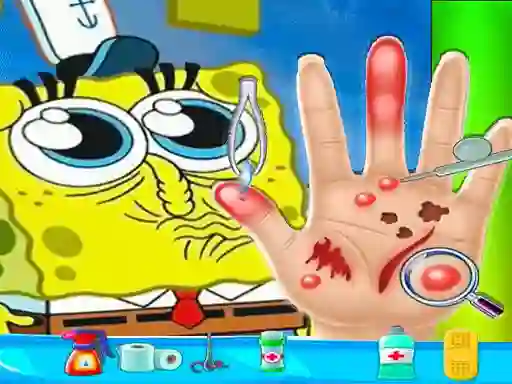 Игра Spongebob Hand Doctor онлајн