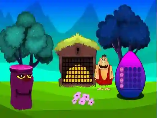 Игра Caveman Treasure Escape онлајн