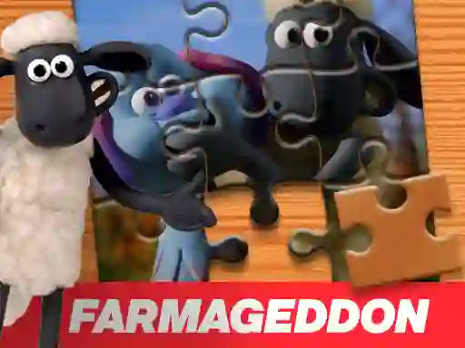 Игра  A Shaun the Sheep Movie Farmageddon Jigsaw Puzzle онлајн