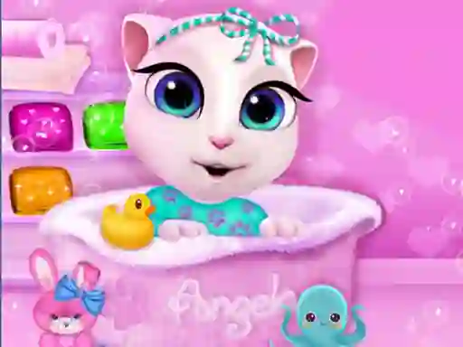 Игра Baby Angela Bathing Time онлајн