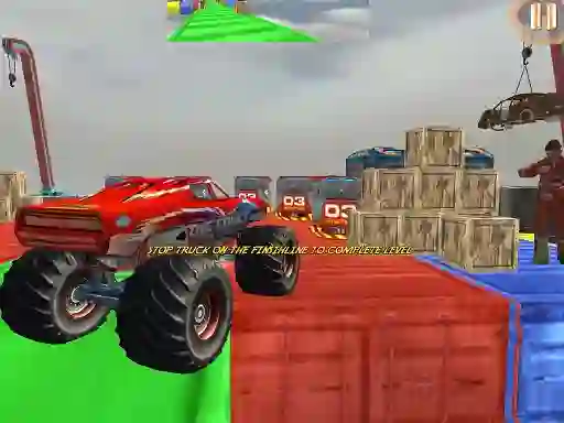 Игра Monster Truck Driving Stunt Game Sim онлајн