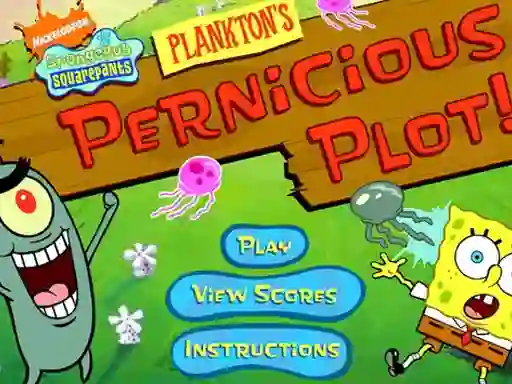 Игра Plankton's Pernicious Plot онлајн