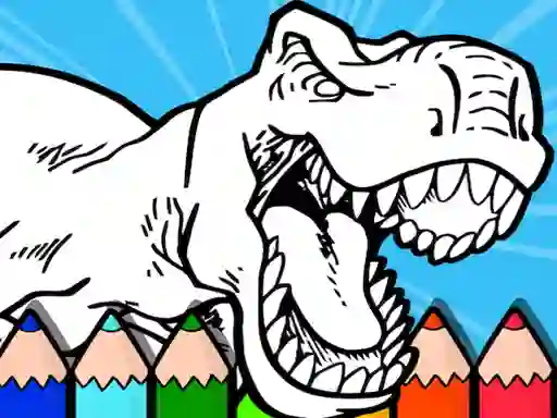 Игра Coloring Dinos For Kids онлајн