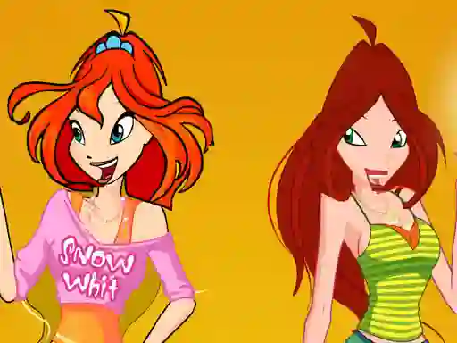 Игра Bloom and Flora Dress Up онлајн