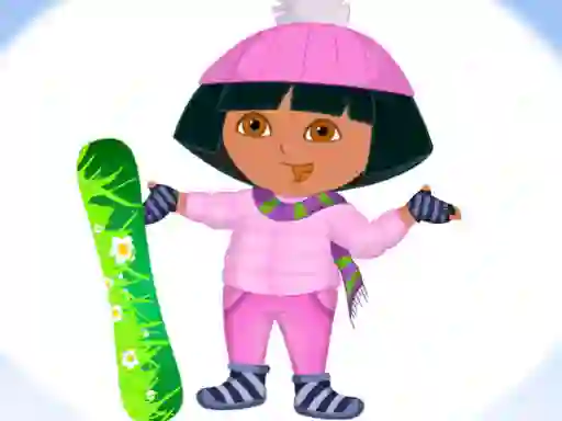 Игра Dora Ski Winter Dressup онлајн