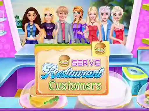 Игра Serve Restaurant Customers онлајн