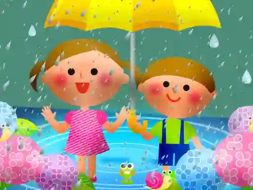 Игра Kids Rainy Day Puzzle онлајн