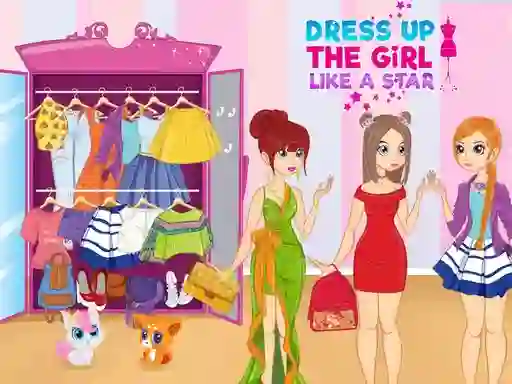 Игра Dress Up The Girl Like A Star онлајн