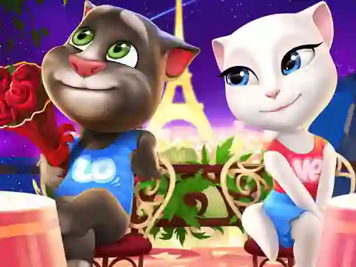 Игра Talking Tom and Angela Coloring онлајн
