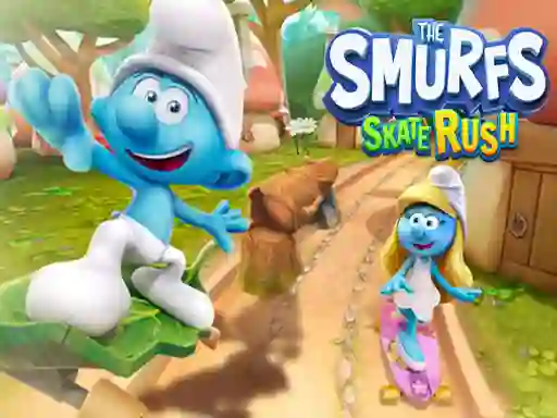 Игра The Smufrs Skate Rush онлајн