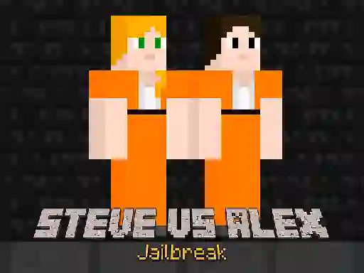 Игра Steve vs Alex Jailbreak онлајн