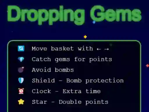 Игра Dropping Gems онлајн