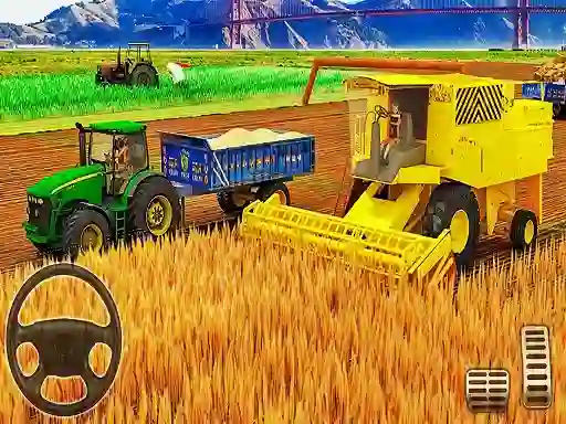Игра US Modern Tractor Farming Game 3D 2022 онлајн