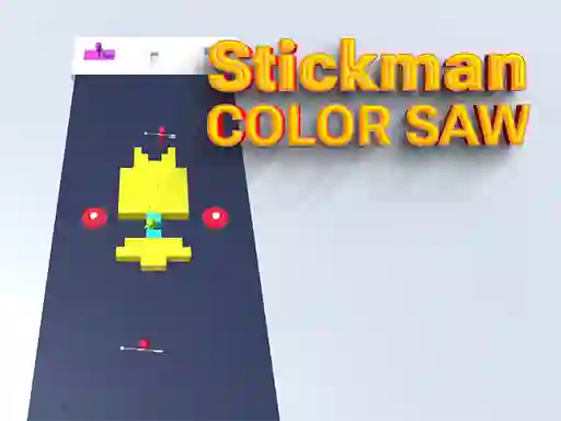 Игра Stickman Color Saw онлајн