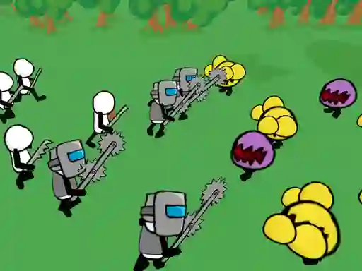 Игра Stickman Gun Battle Simulator онлајн